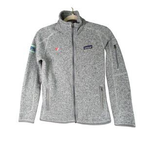 Patagonia Better Sweater Womens S Gray Full ZIp Zip‎ Logo Outdoors